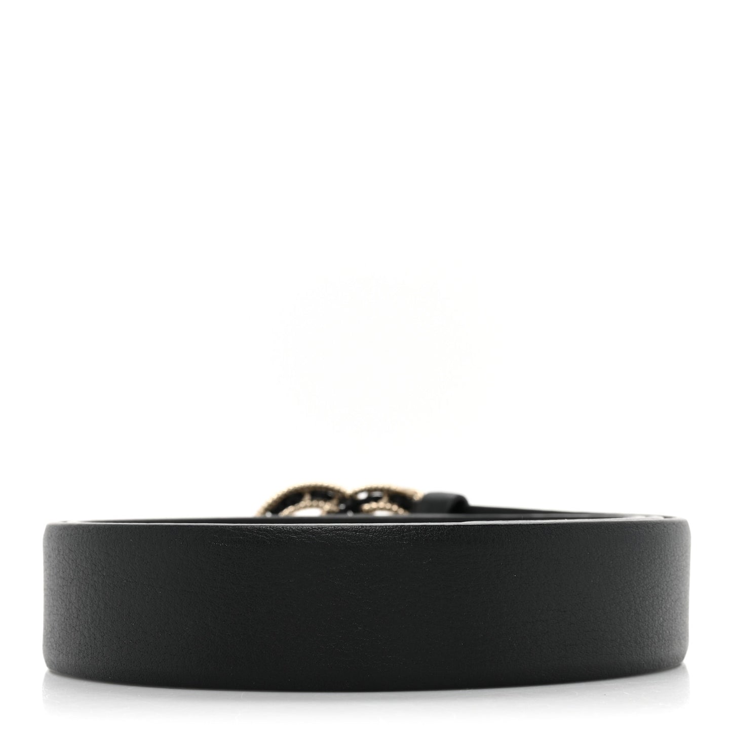 Lambskin Crystal CC Chain Belt 85 34 Black