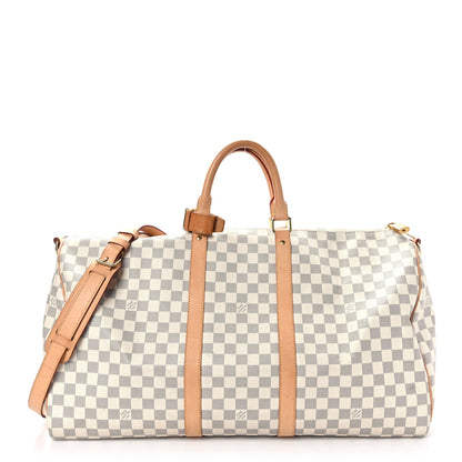 Louis Vuitton Damier Azur Keepall Bandouliere 55 1 of 11