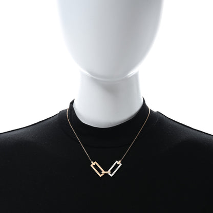 Chopard X Rihanna 18K Rose White Gold Ice Cube Necklace 3 of 4