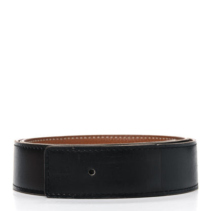 Hermes Box Togo 32mm Belt Strap 75 Black Gold 1 of 9