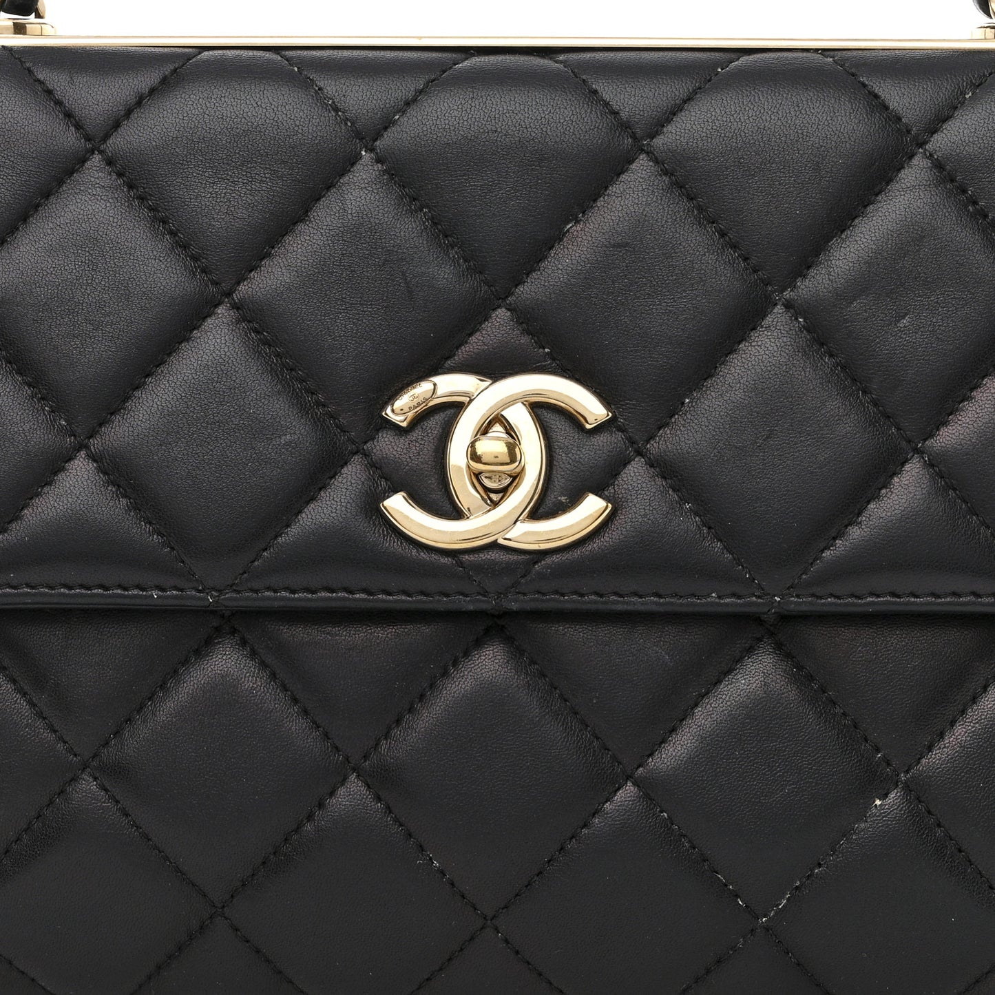 Lambskin Quilted Medium Trendy CC Flap Black
