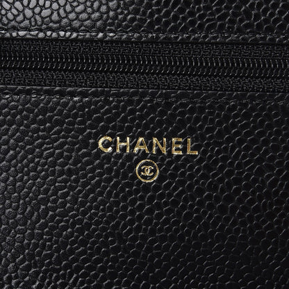 Chanel Caviar Quilted Wallet On Chain WOC Black 6 of 9