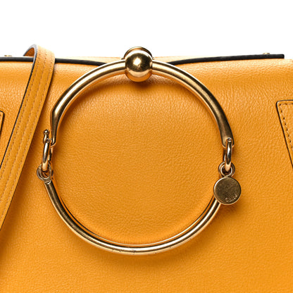 Chloe Calfskin Suede Medium Nile Bracelet Bag Dark Ochre 13 of 16