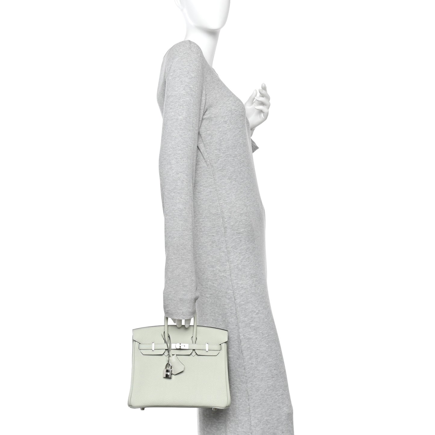Togo Birkin 25 Gris Neve