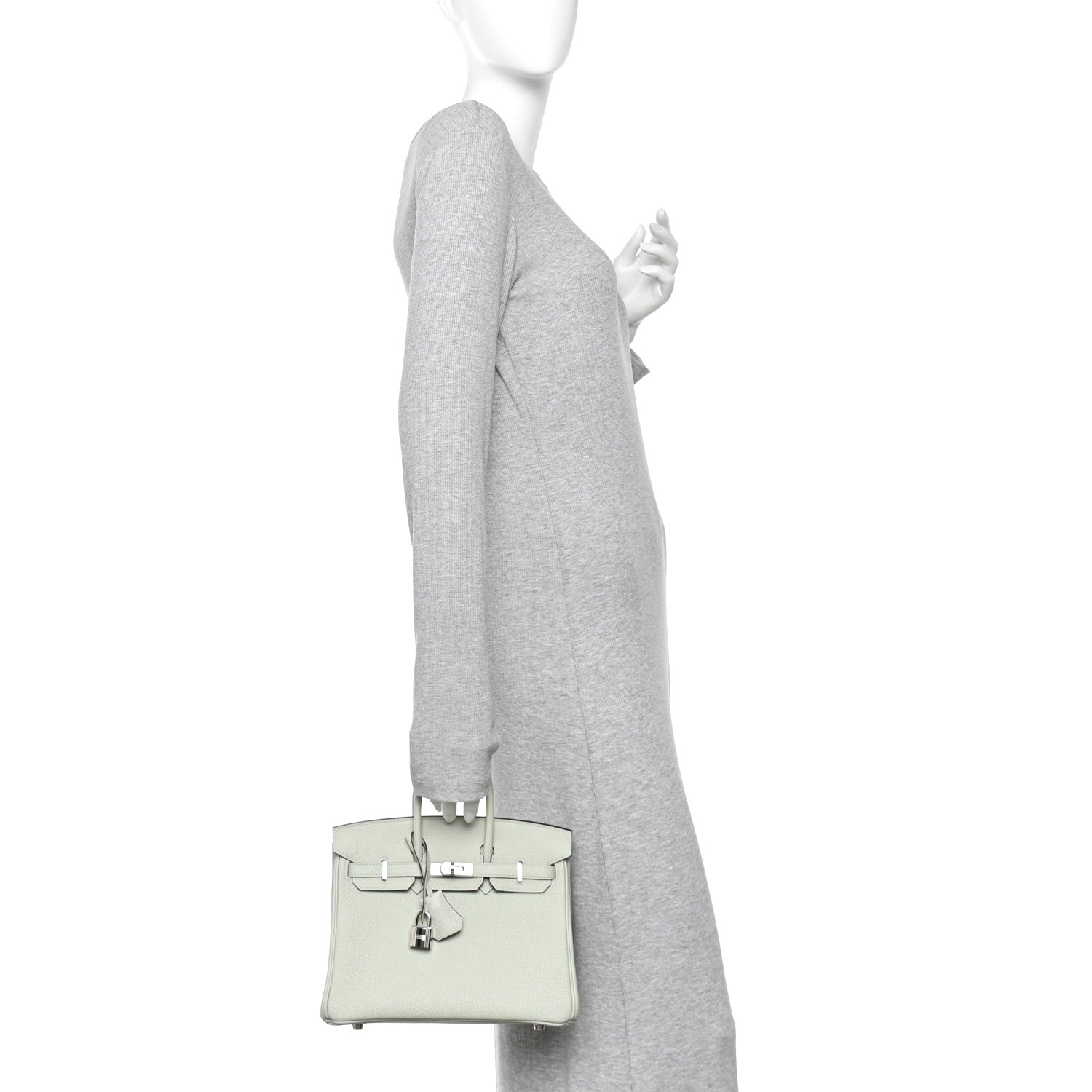Hermes Togo Birkin 25 Gris Neve 2 of 13