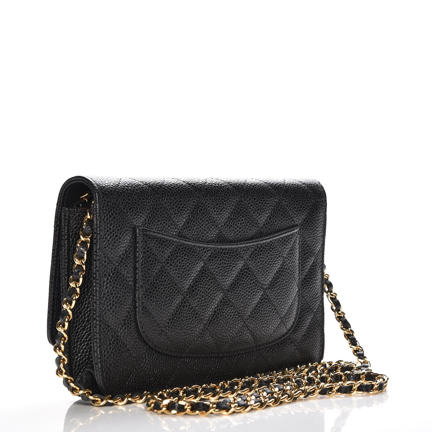Chanel Caviar Quilted Wallet On Chain WOC Black 3 of 9