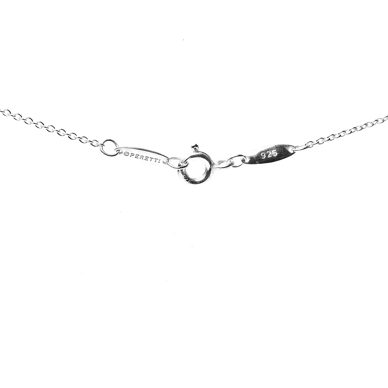 Tiffany Sterling Silver Diamond .05ct Elsa Peretti Diamonds by the Yard Pendant Necklace 3 of 5