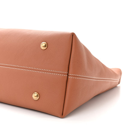 Louis Vuitton Grained Calfskin Low Key Hobo MM Cognac 9 of 9