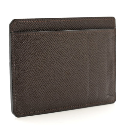 Hermes Epsom City 8CC Card Holder Chocolate 3 of 6
