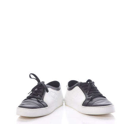 Chanel Calfskin Womens CC Sneakers 39.5 Black White 6 of 12