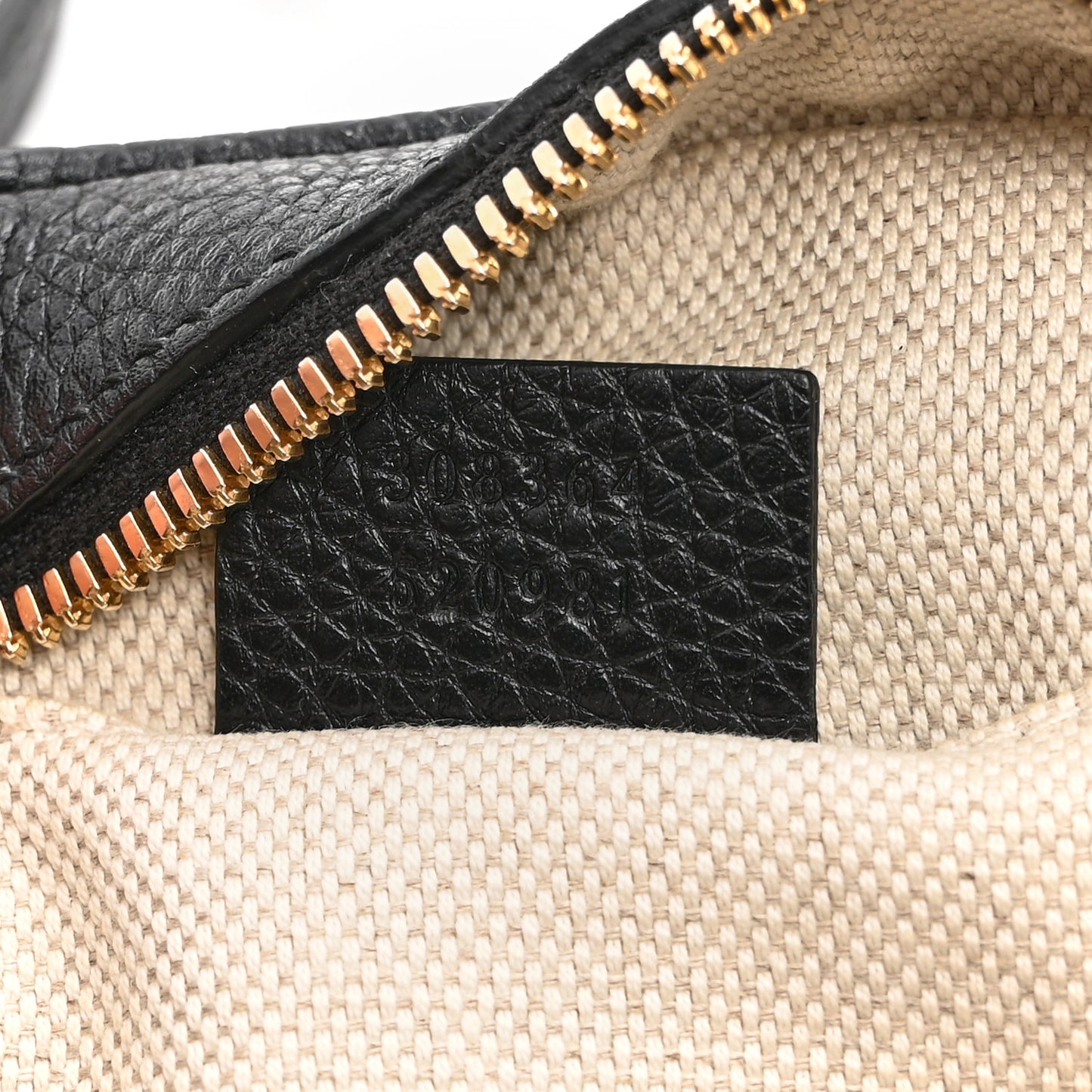 Pebbled Calfskin Small Soho Disco Bag Black