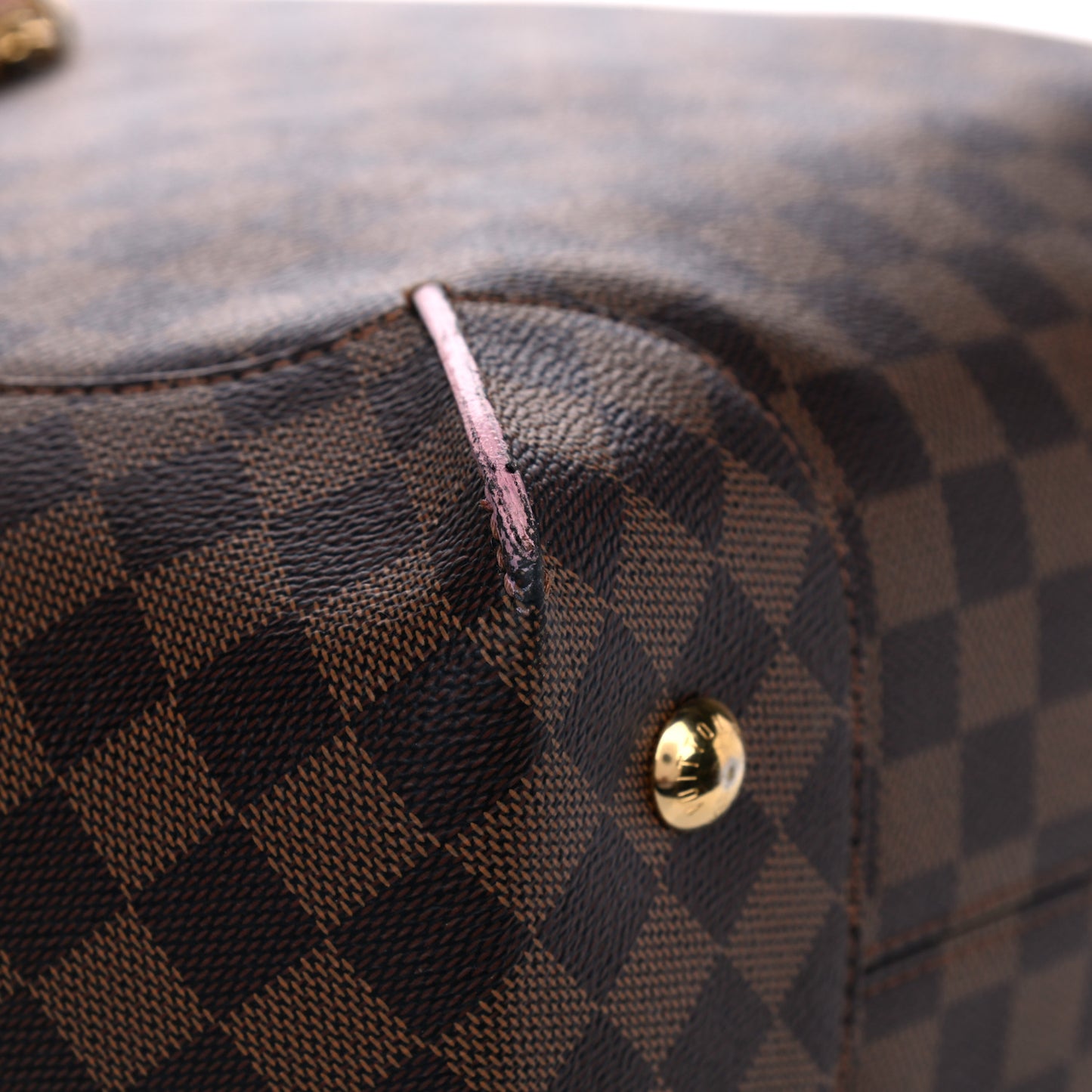 Damier Ebene Caissa Hobo Rose Ballerine