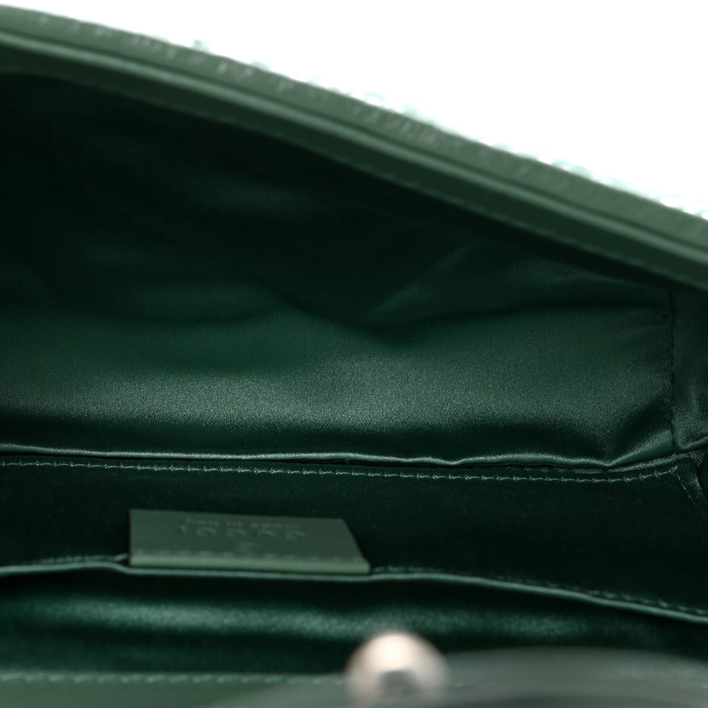 Sequin Matelasse Small GG Marmont Shoulder Bag Water Green Verde Chiaro Light Water Green