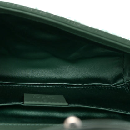 Gucci Sequin Matelasse Small GG Marmont Shoulder Bag Water Green Verde Chiaro Light Water Green 5 of 10