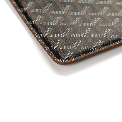 Goyard Goyardine Commando Envelope 2 Flat Large Pouch Black Gold 7 of 9