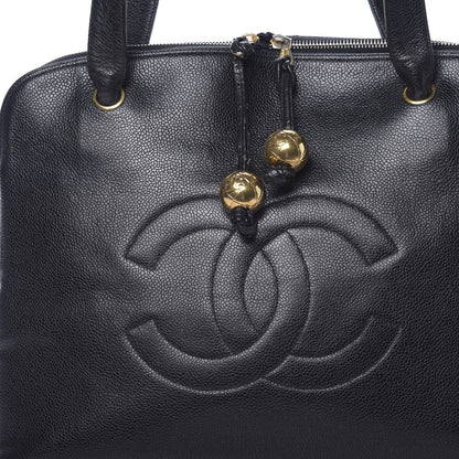 Chanel Caviar Large CC Shoulder Bag Black 9 of 11