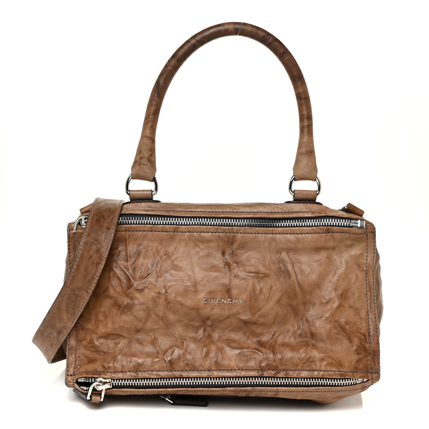 Givenchy Tumbled Sheepskin Medium Pandora Charcoal 1 of 15