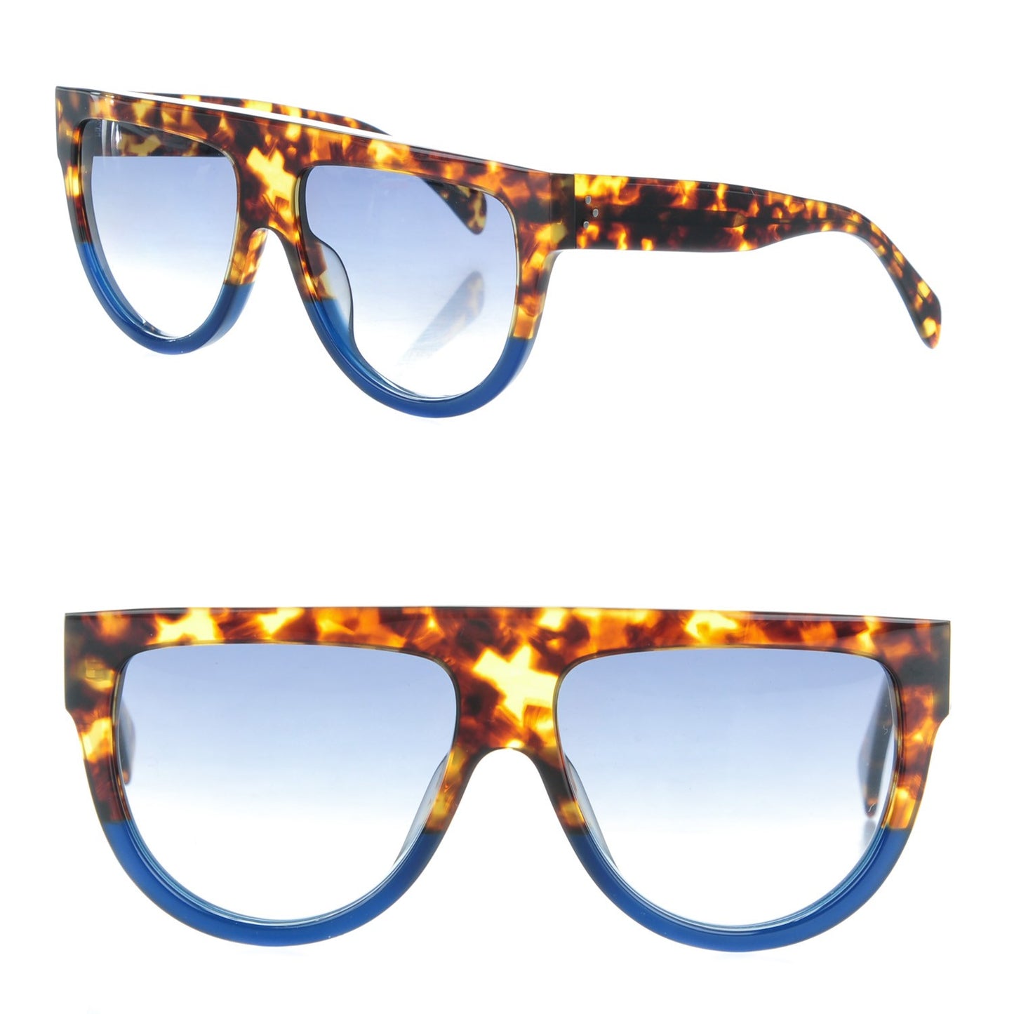 Acetate Shadow Sunglasses CL 41026/S Tortoise Havana Blue