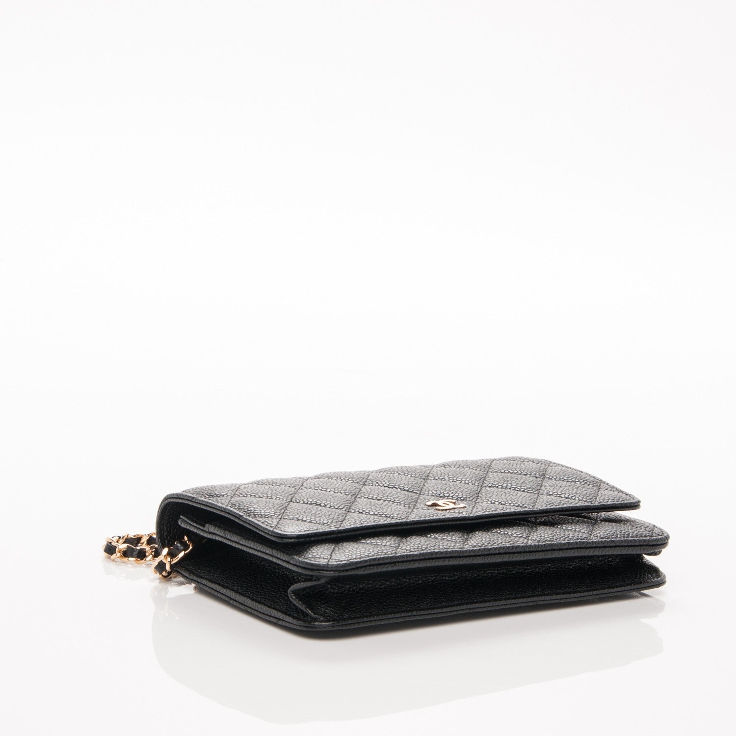Chanel Caviar Quilted Wallet On Chain WOC Black 4 of 8