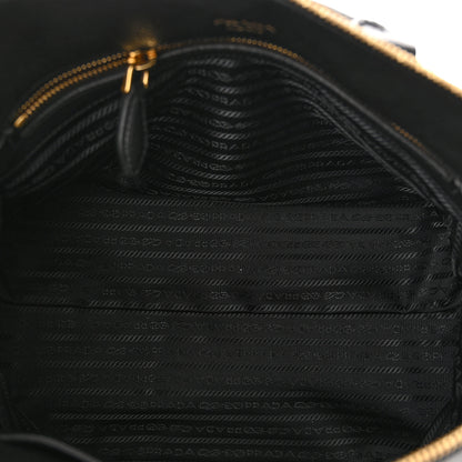 Prada Vitello Daino Boxy Tote Black 6 of 12