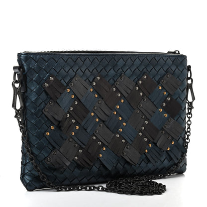 Bottega Veneta Nappa Intrecciato Studded Biletto Chain Crossbody Multicolor 3 of 10