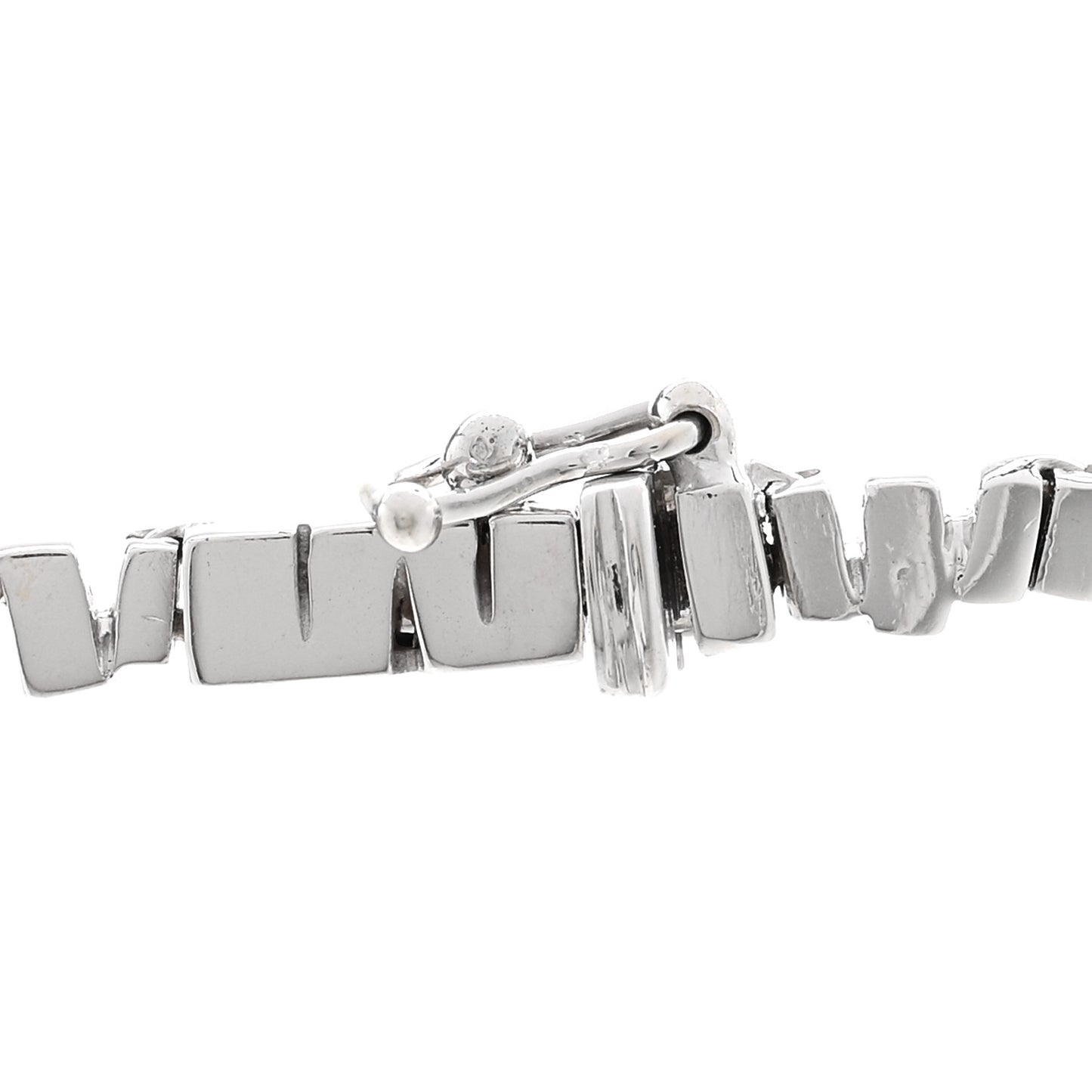 18K White Gold Diamond Mini Fireworks Baguette Tennis Necklace