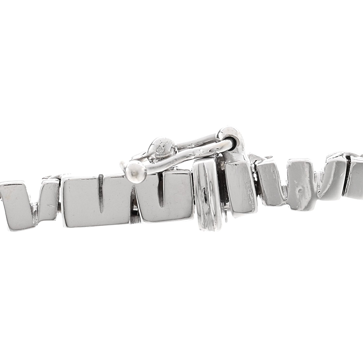 Suzanne Kalan 18K White Gold Diamond Mini Fireworks Baguette Tennis Necklace 4 of 4