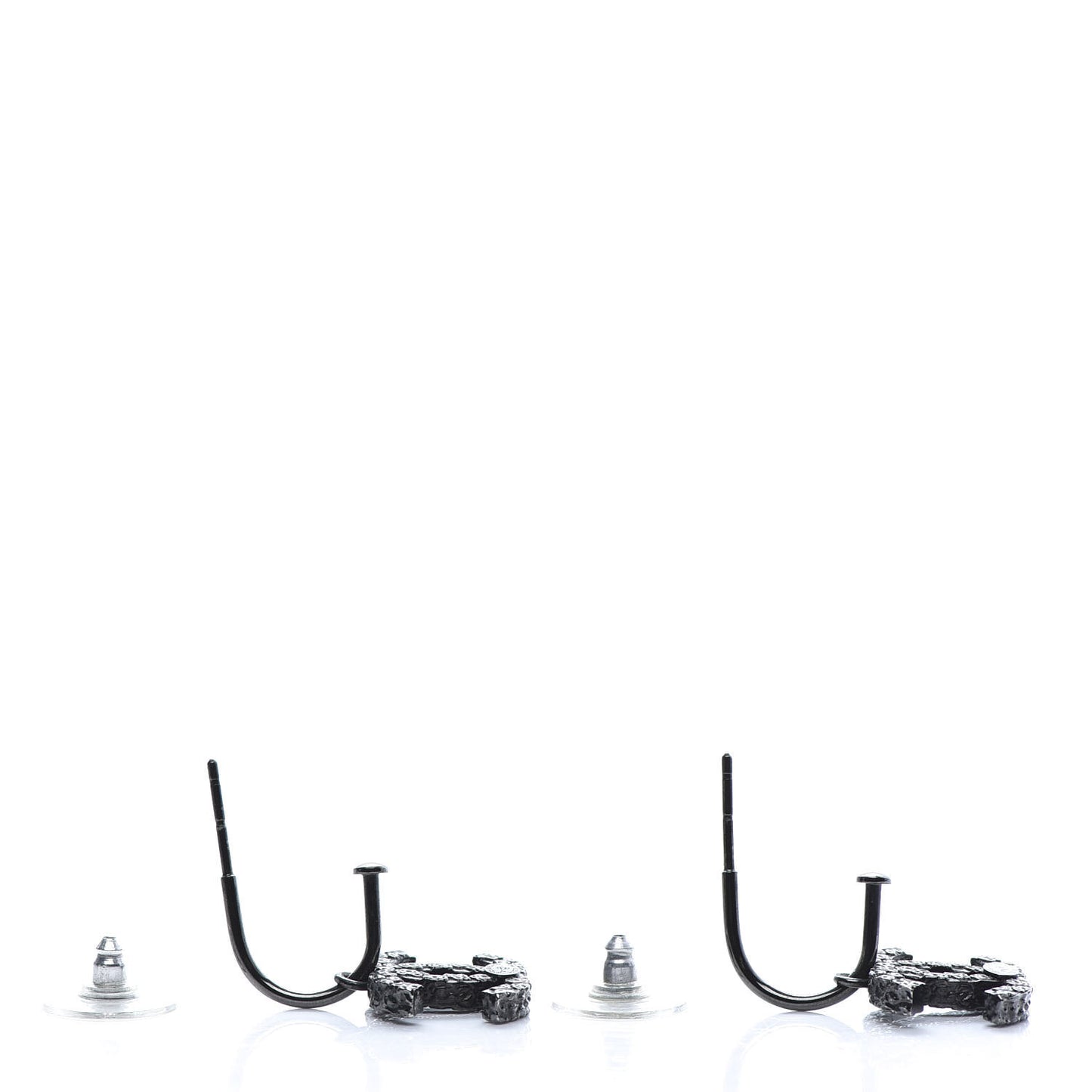 CC Camellia Drop Earrings Black