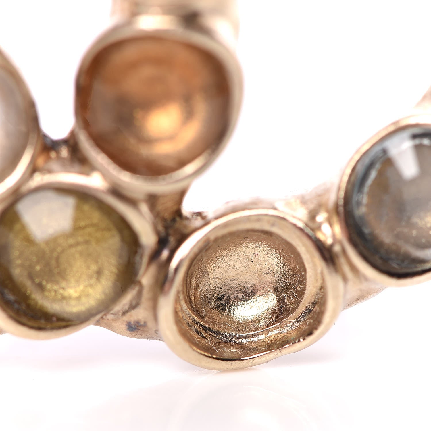 Chanel Resin CC Brooch Gold 5 of 6