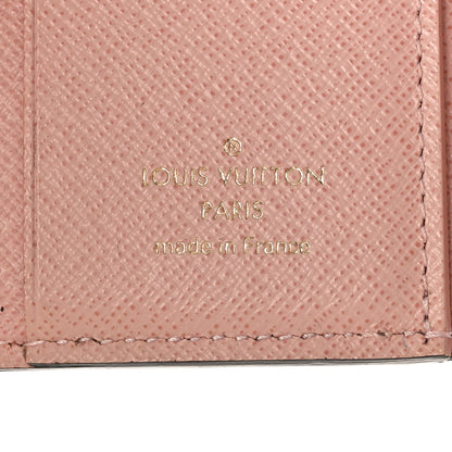 Louis Vuitton Damier Ebene Zoe Wallet Rose Ballerine 7 of 10