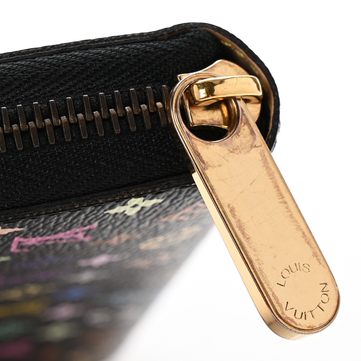 Louis Vuitton Monogram Multicolor Zippy Wallet Black 9 of 10