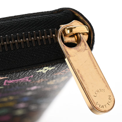 Louis Vuitton Monogram Multicolor Zippy Wallet Black 9 of 10
