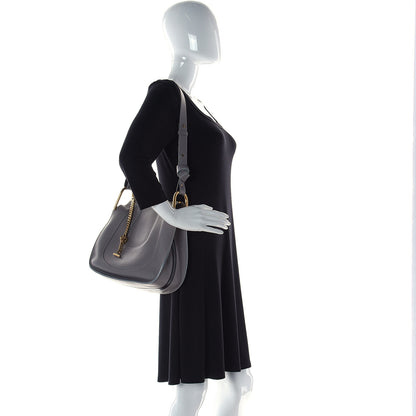 Chloe Grained Calfskin Small Hayley Hobo Cashmere Grey 2 of 14