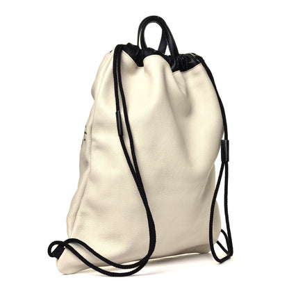Gucci Calfskin Coco Capitan Logo Drawstring Backpack Mystic White 2 of 6
