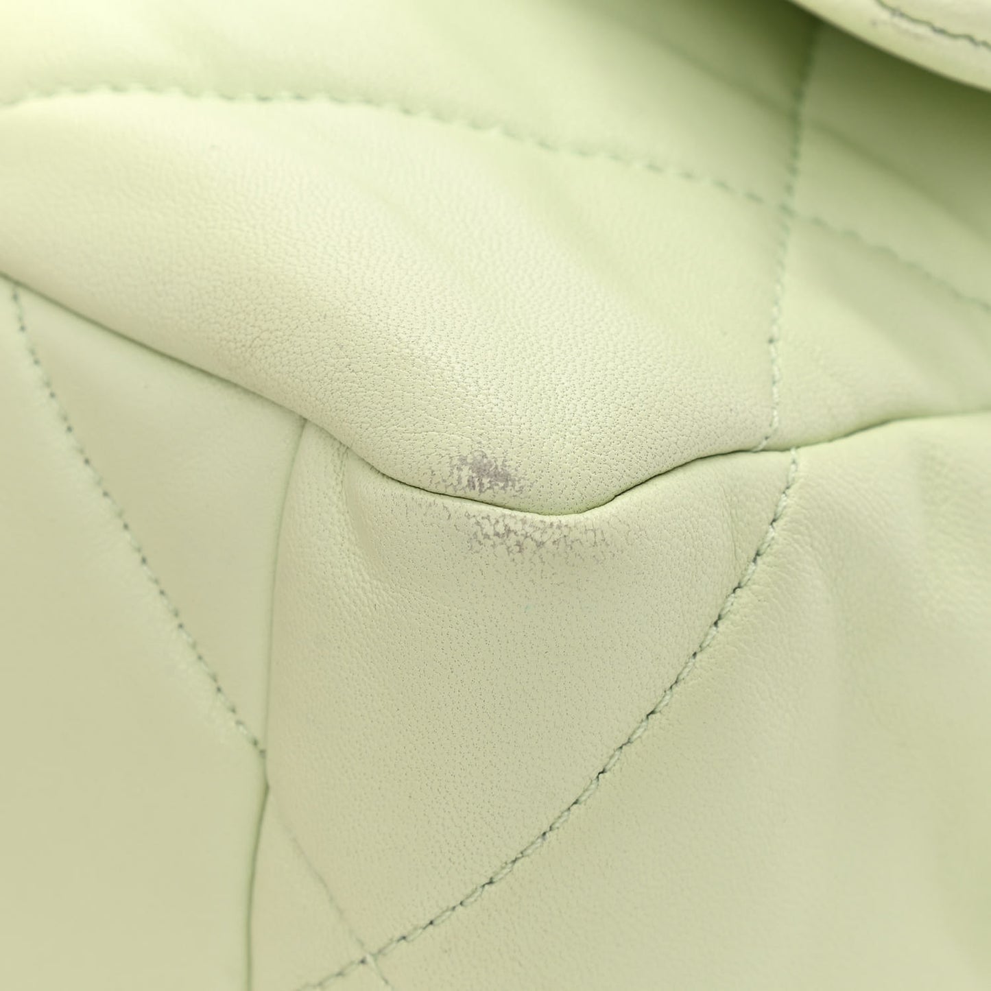 Goatskin Quilted Medium Chanel 19 Flap Light Green