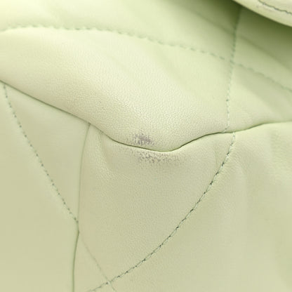 Chanel Goatskin Quilted Medium Chanel 19 Flap Light Green 11 of 11