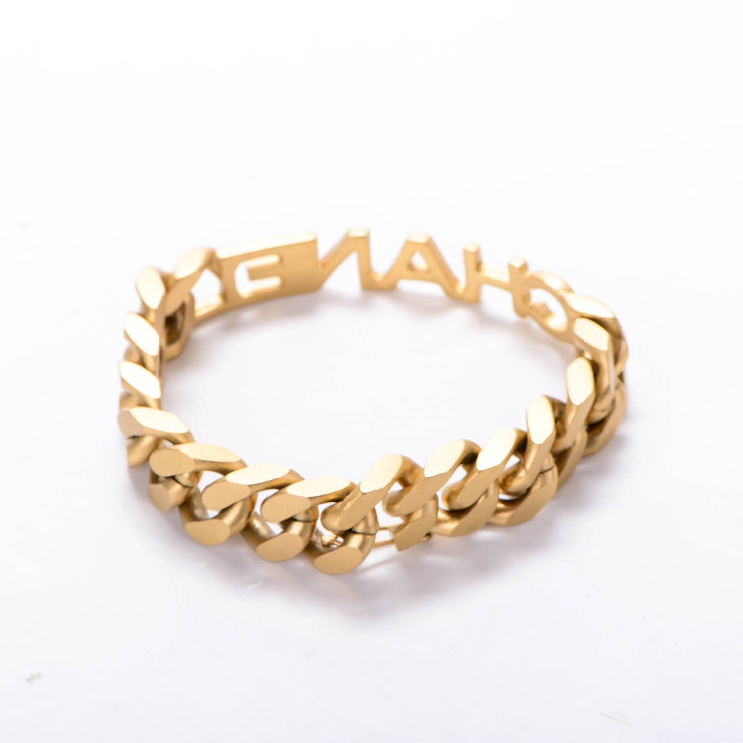 Chanel Chain Logo Bracelet Gold 3 of 5