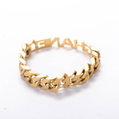 Chanel Chain Logo Bracelet Gold 3 of 5