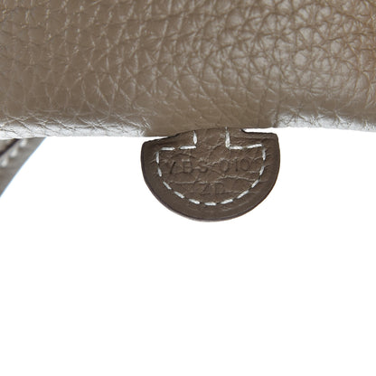 Hermes Taurillon Clemence Amazone Evelyne TPM Etoupe Bleu Indigo 7 of 10