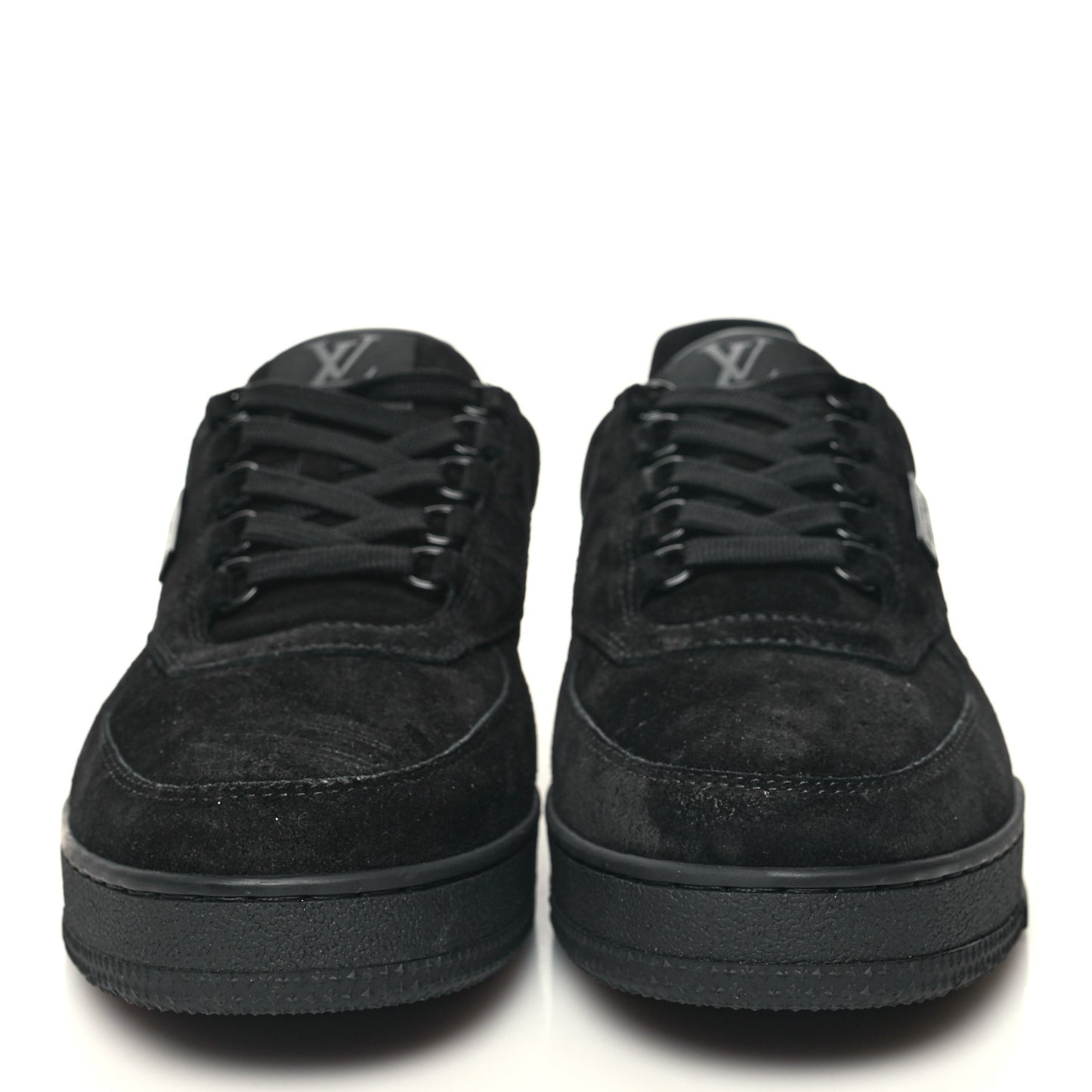 Suede Mens LV Trainer Sneakers 8.5 Black