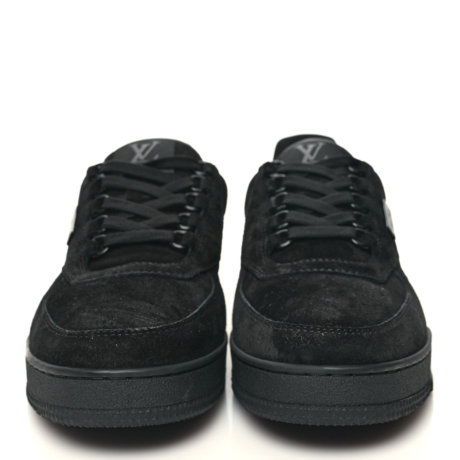 Louis Vuitton Suede Mens LV Trainer Sneakers 8.5 Black 2 of 8