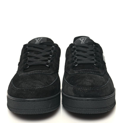 Louis Vuitton Suede Mens LV Trainer Sneakers 8.5 Black 2 of 8