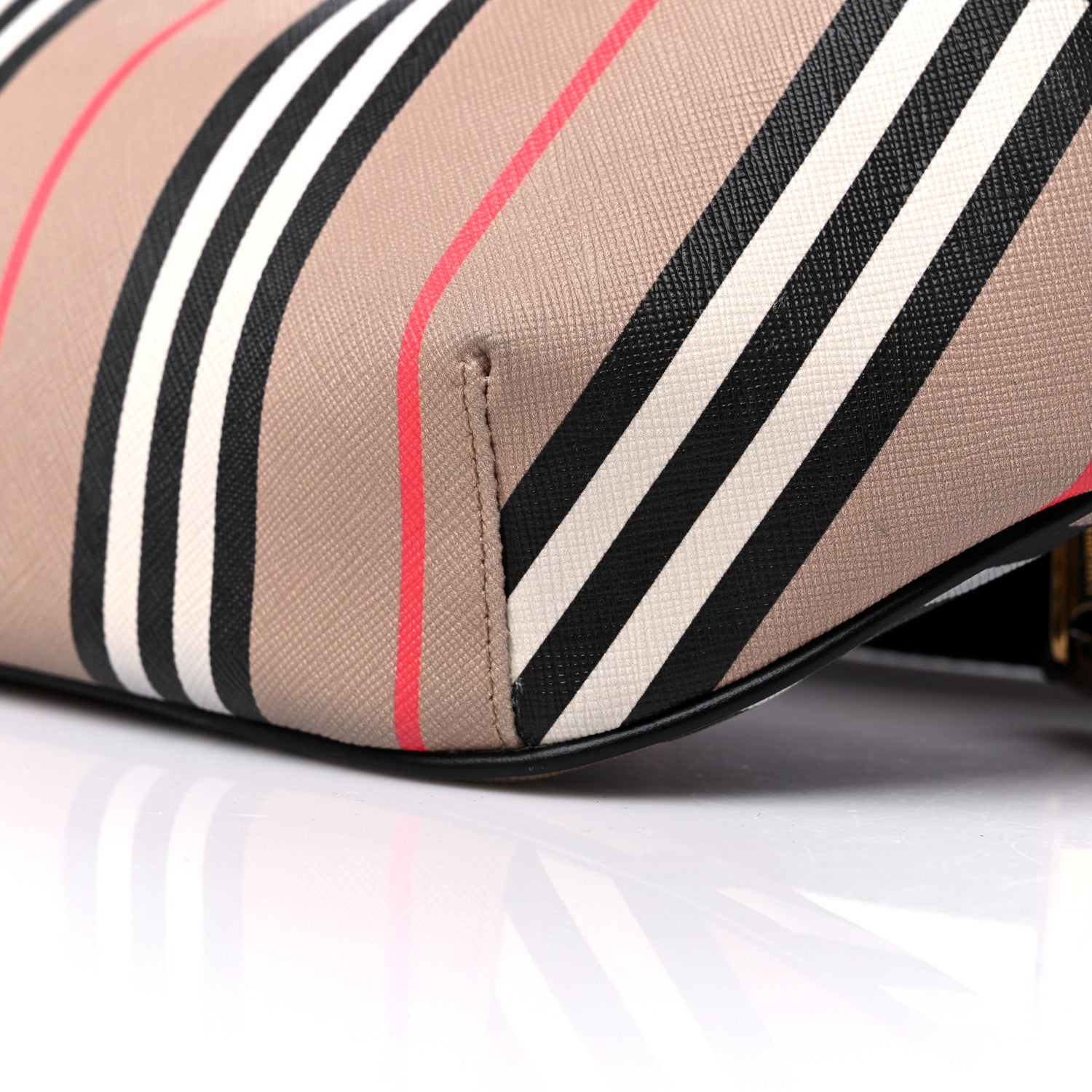 Burberry E-Canvas Icon Stripe Sonny Bum Bag Archive Beige 8 of 8