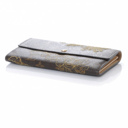 Louis Vuitton Monogram Dentelle Sarah Wallet Gold 4 of 7