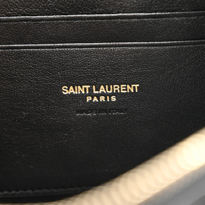 Saint Laurent Raffia Canvas Monogram Mini Lou Camera Bag Beige Black 6 of 13