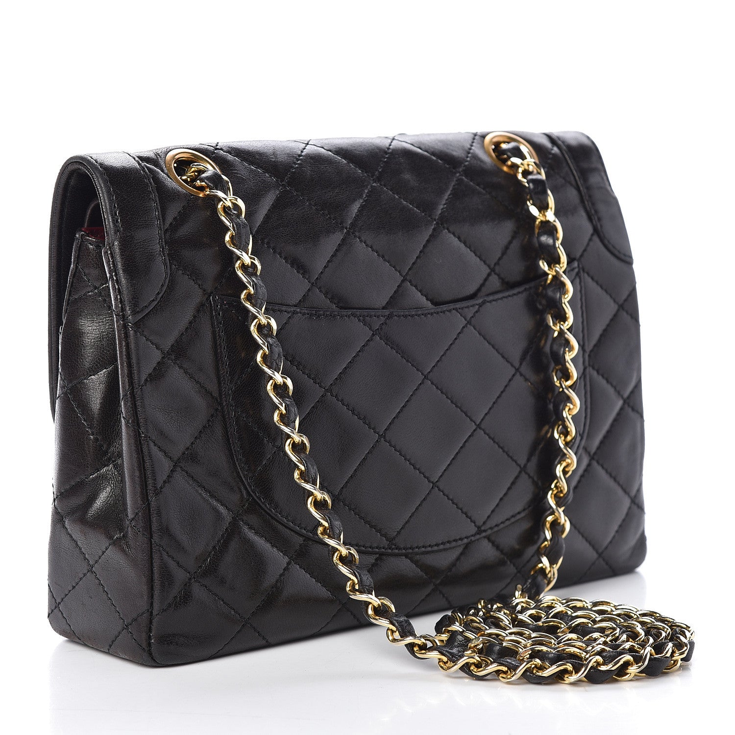 Chanel Lambskin Quilted Small Double Flap Black 3 of 12