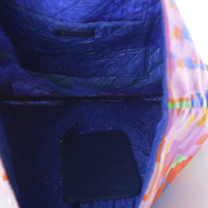 Chanel Nylon Printed CC Tote Multicolor 5 of 14