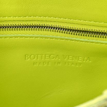 Bottega Veneta Lambskin Maxi Intrecciato Cassette Crossbody Bag Acid Kiwi 6 of 11