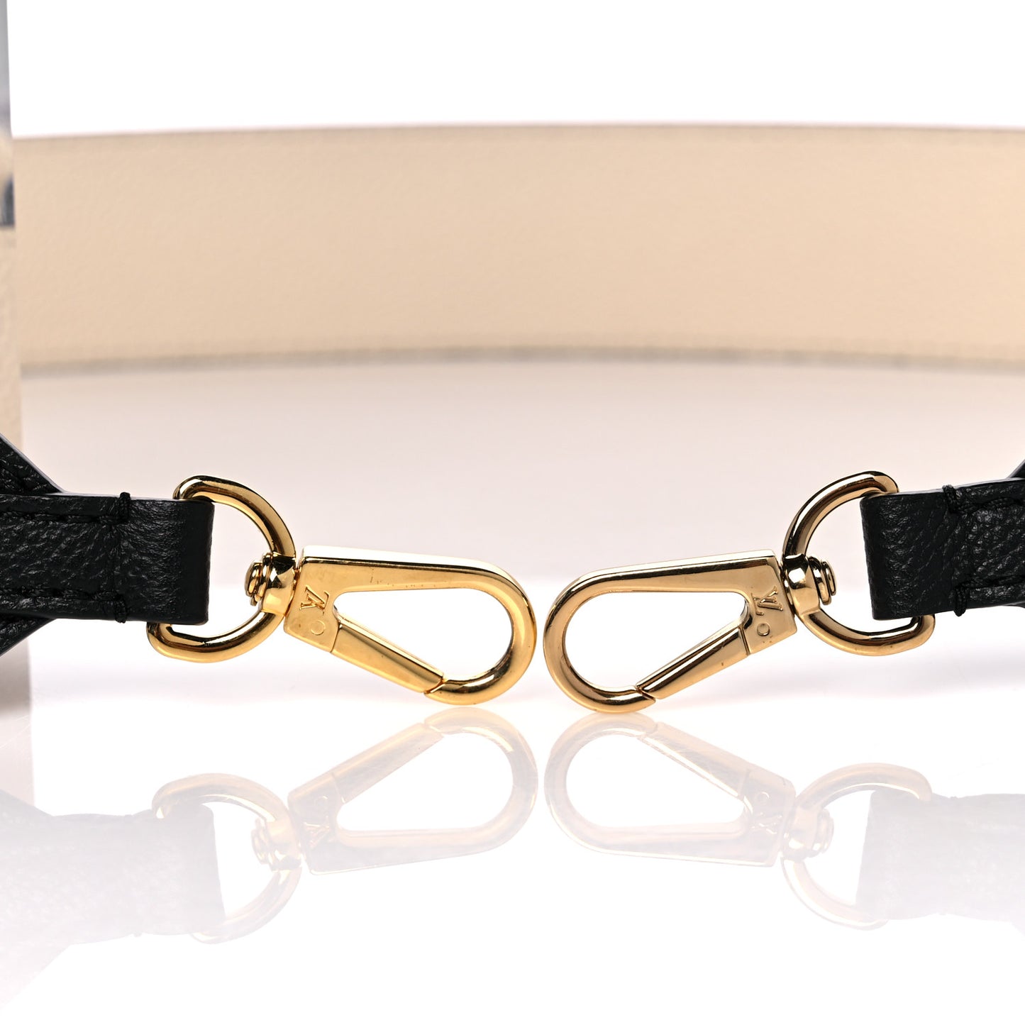 Empreinte Monogram Bandouliere Shoulder Strap Black Beige