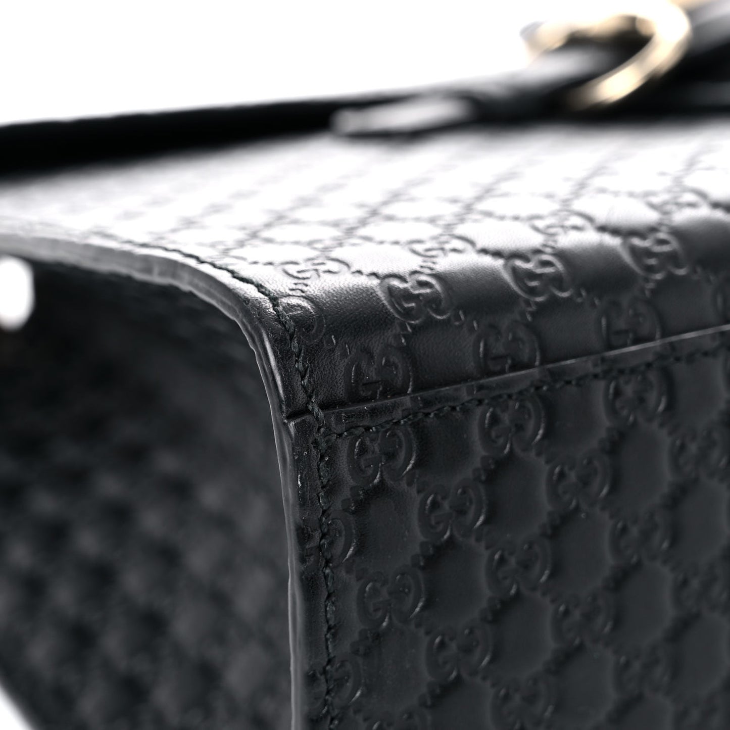 Microguccissima Medium Emily Chain Shoulder Bag Black